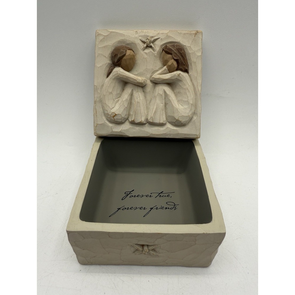 Vintage Original Willow Tree Susan Lordi "Friendship" Memory‎ Trinket Box 2003